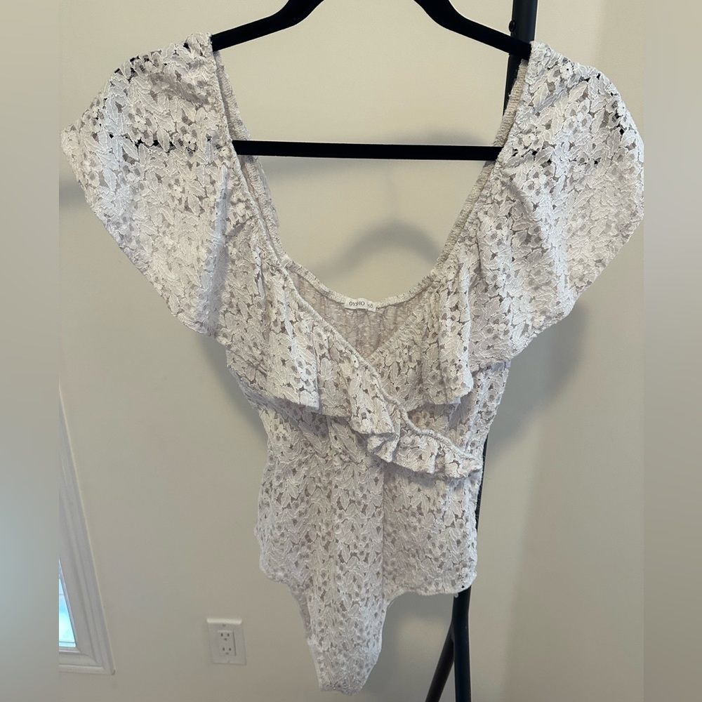 White Lace Bodysuit